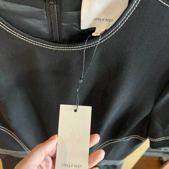 cinq à sept Bryce Contrast Stitch Minidress (NWT) - Picture 8 of 8